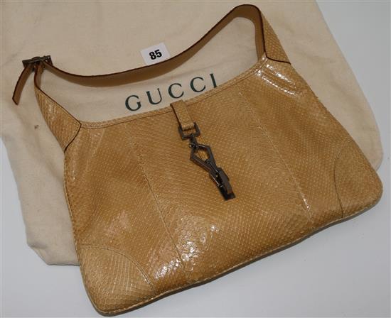 Gucci snakeskin handbag